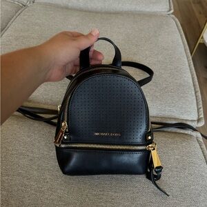 Michael kors mini leather backpack